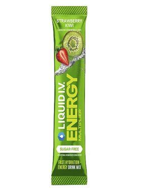 Sugar Free Energy Drink Mix, Stawberry Kiwi, 0.49 Oz, 10-Stick Pack